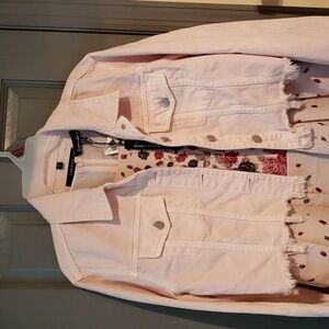 J Brand jean jacket S Faded Pandora cropped